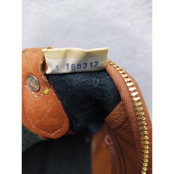 Dooney & Bourke Black Pebbled Leather Zipper Hobo Shoulder Bag -VTG Made in USA - Picture 12 of 15